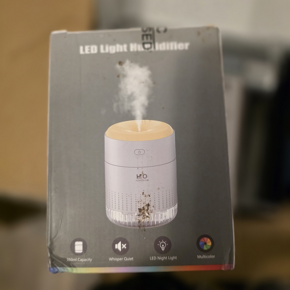H2O LED Light Humidifier - White and Tan